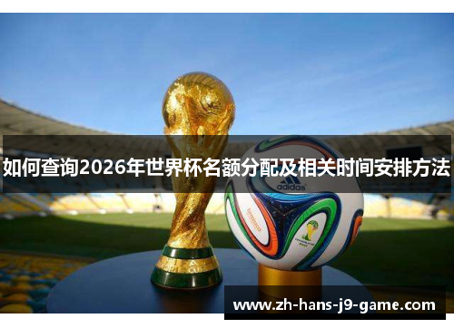如何查询2026年世界杯名额分配及相关时间安排方法 如何查询2026年世界杯名额分配及相关时间安排方法